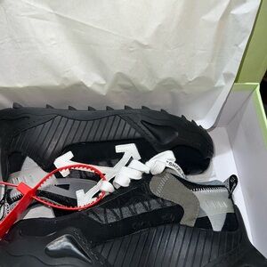 Off-White Black and Gray Sneakers